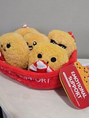 Emotional Support Nuggets Plush Mini Chicken Nuggets Set NWT 2024 Relatable D42